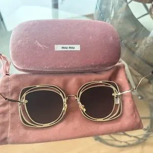 MIU MIU Sunglasses with hard case and dust bag! Miu Miu | Accessories | Miu Miu Sunglasses With Hard Case  main image 2